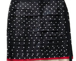 WHBM Black White Polka Dot Skirt Size 2 Layered Pencil - £11.48 GBP