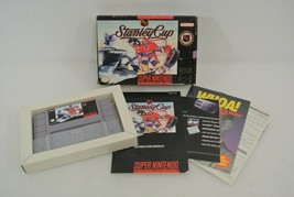 Super Nintendo NHL Stanley Cup Hockey Video Game 1992 Includes Box & Booklet - £19.02 GBP