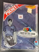 Fruit of the Loom Pocket T-Shirt Navy Blue Size XL Cotton NEW Vintage 1980s - £34.99 GBP