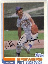 1982 Topps Baseball Card - Pete Vuckovich - Milwaukee Brewers #643 - £1.57 GBP