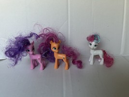 3 My Little Pony Sunny Starscout Pip Petals Zipp Storm Tinsel Brushable MLP Lot - $23.74