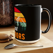 Two-Tone Coffee Mugs: Start Your Day with Style and Color (15oz) - £18.11 GBP