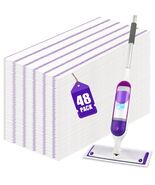 48 Pack Disposable Power Mop Refills Mop Pads Compatible for Swiffer Pow... - $21.93