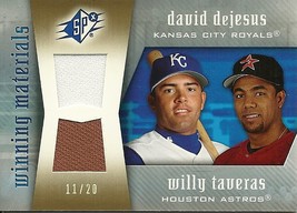 2005 SPX Winning Materials Dual Jersey Dejesus Taveras Astros WM-TD 11/20 - £7.99 GBP