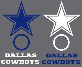 Dallas Cowboys Cornhole Board  8pc Vinyl Decals HIGH QUALITY! 2 Free Decals - $30.84