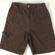 George Boys Youth Brown Cargo Shorts Size 5 Adjustable Waistband  - $4.00