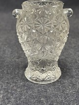 Rare Vintage DAISY &amp; BUTTON Clear Pattern Glass URN TOOTHPICK HOLDER - £5.48 GBP