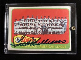 TED WILLIAMS Hand Signed Autographed 1965 Topps 267 Baseball Card Authentic Auto - £238.02 GBP