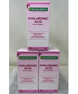 3 Pack Nature&#39;s Bounty Vitamin C and Hyaluronic Acid Supplement, Support... - $31.92 CAD