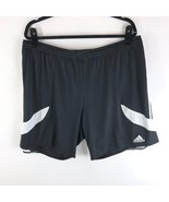 Adidas Mens Nova 14 Jogging Shorts Drawstring Stripe Climalite Black Whi... - £11.61 GBP