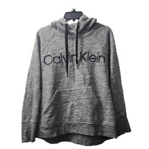 Calvin Klein Hoodie Pullover Sweatshirt Drawstring Athleisure Gray Size M - $21.15 CAD
