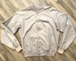 Vtg Michelin Swingster Jacket Khaki Tab Team Size ￼Medium Made In USA Men&#39;s - $21.76
