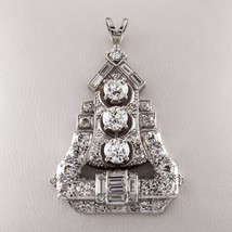 4.75 carat Diamond Colorless / VS Clarity Pagoda Platinum Drop Pendant - £6,601.44 GBP