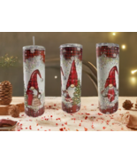 20 oz. Christmas and Holiday Tumbler/Holiday Gnome Tumbler - £15.71 GBP