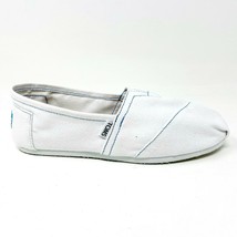 Toms Classics White Womens Slip On Casual Canvas Flat Shoes - £31.23 GBP