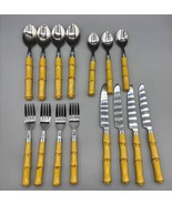 Cambridge Stainless Steel Faux Bamboo  Flatware Set 15 Piece - $26.03