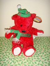 Wallos.Com Red Spirit Plush Christmas Holiday Bear, NWT - $7.95