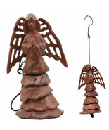 Aluminum Gloria Angel Wind Chime Gabriel Good Tidings Patio Garden Decor... - $49.99
