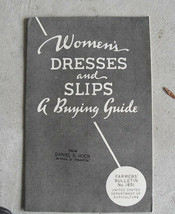 1940 Booklet US Agriculture Womens Dresses and Slips - $329.45 MXN