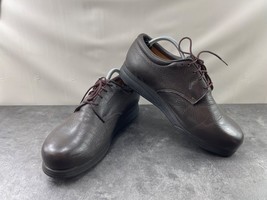 P.W Minor Oxford Men 9B Xtra Depth Shoes Black Brown Leather Diabetic Or... - $34.47