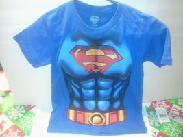 Superman Boy&#39;s Size S (6/7) Real Life Super Hero Costume T Shirt New - £4.79 GBP