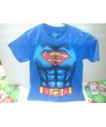 SUPERMAN BOY&#39;S SIZE S (6/7) REAL-LIFE SUPER HERO COSTUME T-SHIRT NEW - $8.19 CAD
