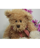  (Y24B15) Toy Bean Weight Stuffed Plush Animal Adventure Curly Tan Bear ... - £15.70 GBP