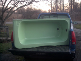 Antique/Vtg Ming/Jadeite Green Bathtub Cast Iron Mid Century 1940&#39;s-50&#39;s 5 FT - £393.31 GBP