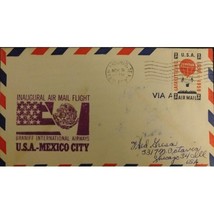 FFC Braniff 1960 Inaugural Air Mail Service San Antonio Texas to Mexico City - £6.21 GBP