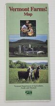 *L2) Vintage 1997 Vermont Farms Department of Agriculture Foldable Pocke... - $9.89