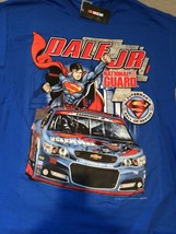 Dale Earnhardt Jr Chevy Superman Large (L) blue short sleeve tee shirt - $22.00