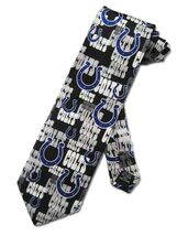 NEW INDIANAPOLIS COLTS NECKTIE NFL FOOTBALL LOGO TIE TEAMNFL 100% SILK - $14.80