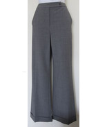 $118 Ann Taylor gray wool gabardine trousers 6 - £19.88 GBP