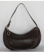 $1300 AUTH Oscar de la Renta brown leather handbag - £74.71 GBP
