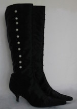 $1400+ AUTH Oscar de la Renta black dressy knee-high boots 41.0 *GORGEOUS* - £137.25 GBP