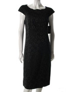 $148 Jax black-on-black patterned dress 4 NWT - £27.85 GBP