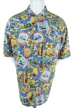 Big Dogs Hawaiian Shirt Hula Girls Rum Drinks Boats Islands Hibiscus Hut XL - $39.55