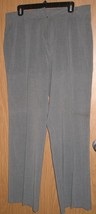 Womens 14R Van Heusen Stretch Gray Business Casual Dress Pants - £14.75 GBP