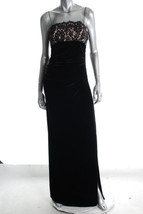 $179 JS Boutique velvet/lace empire long formal gown 6 NWT - £51.91 GBP