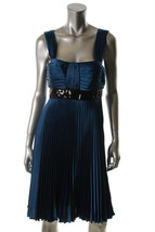 $179 JS Collections aqua pleated dress with sequins 8 NWT  *STUNNING* - £75.89 GBP