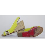 $325 AUTH Louboutin Marazul yellow espadrille wedges 37.0 - £90.45 GBP