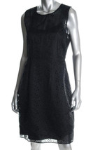 $448 Elie Tahari black silk eyelet dress 10 NWT - £80.38 GBP