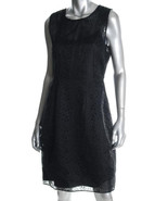 $448 Elie Tahari black silk eyelet dress 10 NWT - £78.65 GBP