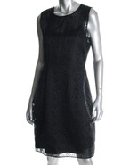 $448 Elie Tahari black silk eyelet dress 10 NWT - $99.95