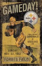 hu Pittsburgh Steelers 12x8in Metal Sign Poster Logo Art Print  - $24.74
