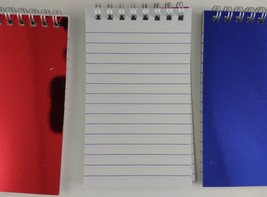 Jot Spiral-Bound Pocket Notebook Pads with Ruled Paper Metallic Covers 3... - £2.36 GBP
