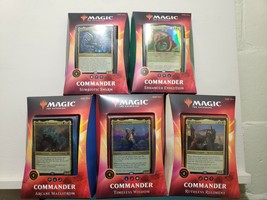 Magic Gathering Ikoria Lair of Behemoths All 5 Commander Decks 20 Foil Legendary - £407.33 GBP