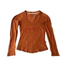 Timeout Women`s Blouse Long Sleeve Brown Round Neck S - £23.91 GBP