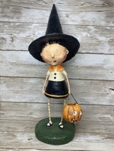 Lori Mitchell Witchy Helen&#39;s Big Sis Girl Figurine 10” Halloween Trick O... - £42.80 GBP