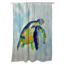 Betsy Drake Blue Sea Turtle Shower Curtain - £87.04 GBP